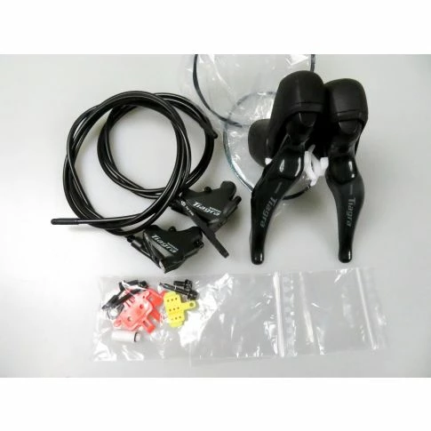 Shimano Tiagra R4725 Disc Shifterset Incl. Remklauwen 3 Shimano Tiagra R4725 Disc Shifterset Incl. Remklauwen