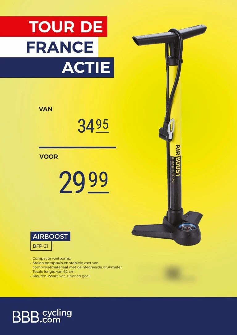 BBB BFP-21 AirBoost Voetpomp 3 BBB BFP-21 AirBoost Voetpomp